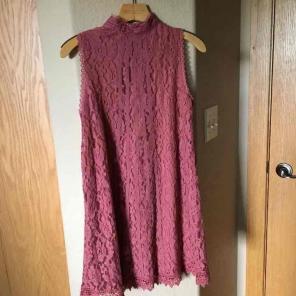 Lace Babydoll Midi Dress