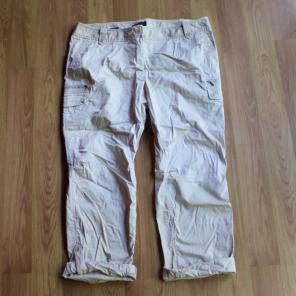 Talbots cuffed khaki cargo pants