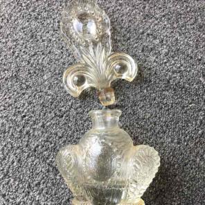 Vintage Clear Glass Perfume Bottle