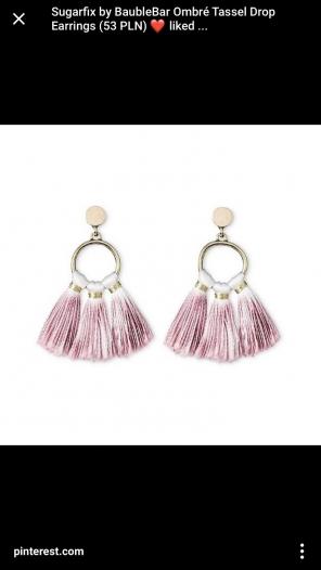 New Sugarfix BaubleBar Pink Ombré Tassel