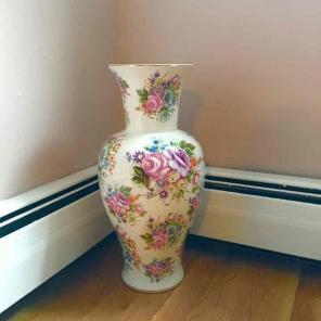Vintage Porcelain Large Vase from Italy