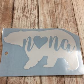 Nana Bear Car Decal