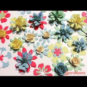 Paper parts/Micro flower/embellishments