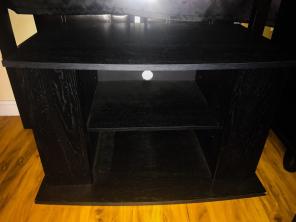 Black Wooden TV Stand