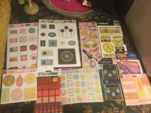 11 Girl Themed Stickers/Scrapbooking
