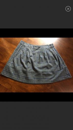 Plaid Pleated Skirt