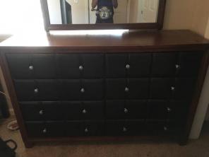Brown Oak Wood Dresser
