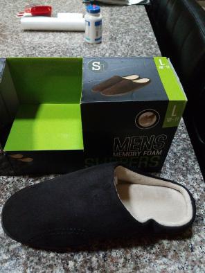 New Men slippers sz L 10 11 Memory Foam