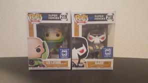 Lex Luthor Mech Suit and Bane Funko Pop