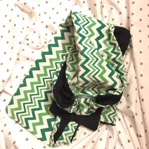Ring Sling - Green Chevron