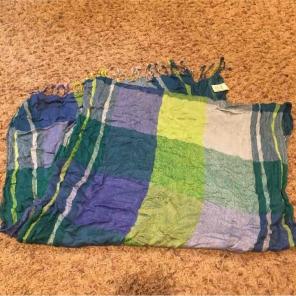 Blue and Green Scarf