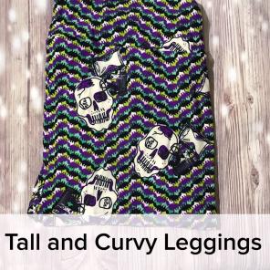 Lularoe Halloween TC Leggings Skulls