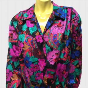 VTG Oscar De La Renta Psychedelic Blouse