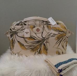 NWT Tory Burch Yellow Priscilla Suitcase