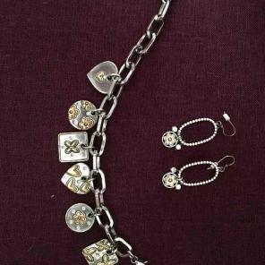 Brighton bracelet and earrings set.