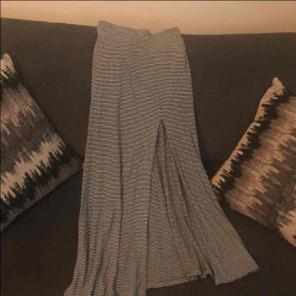 Slit maxi skirt