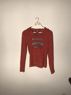 burnt orange HARLEY DAVIDSON sweatshirt