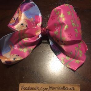 Anna and Elsa cheer bow
