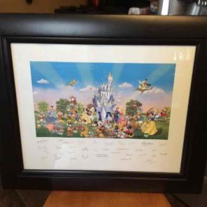 Framed Disney Lithograph
