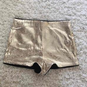 Vintage Gold Sequin Shorts