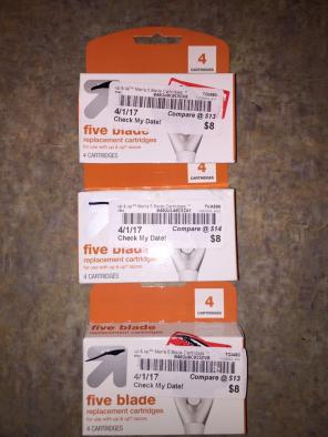 Up&Up Men's 5 Blade/Razor Cartridges