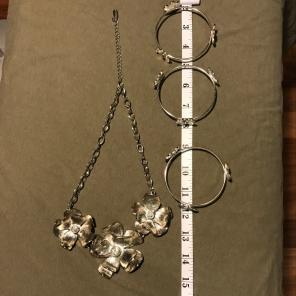 Natasha 3 Bracelets And Necklace Lot