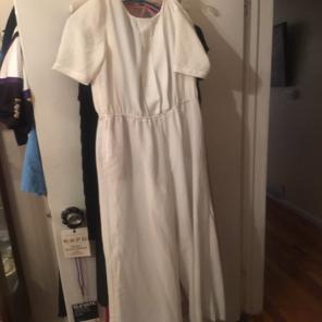 BCBG White Pantsuit Backless