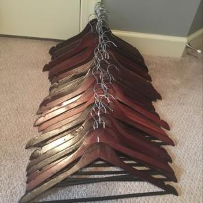 40 Wooden Hangers