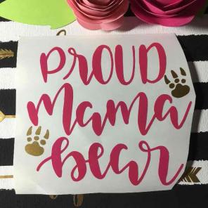 Mama bear decal