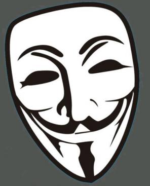 Anonymous Vendetta mask sticker decal