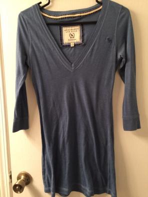 Abercrombie And Fitch Small Blue Tunic