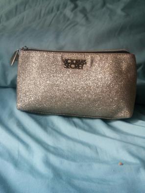 Victoria secret gold sparkle bag