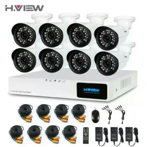 H. View 8 Pc Security Camera System NEW