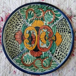 T. Ruth Mexican Pottery Wall Plate