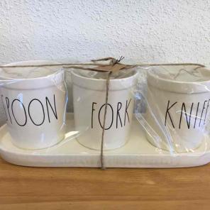 Rae Dunn Spoon Fork Knife