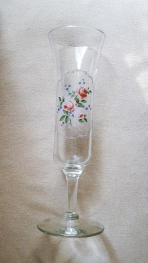 Vintage Floral Pressed Glass