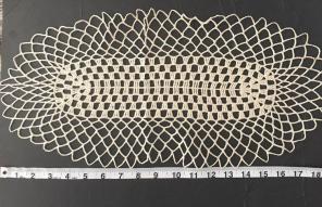 Crochet Vintage 19 inch Oblong