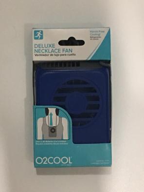O2Cool Deluxe Necklace Fan - Blue
