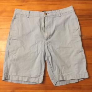 Mens Chaps Blue Khaki Shorts Sz 33