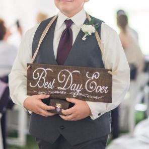 "Best day ever" Ring-bearer Sign