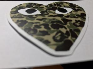 Comme Des Garçon Bape Sticker