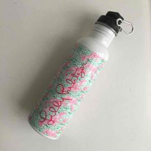 Lilly Pulitzer lobstah roll water bottle