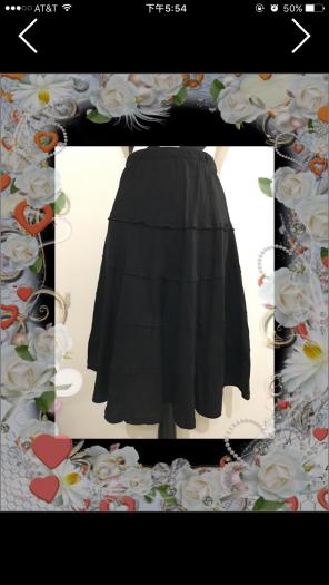 Context Black Tiered Skirt