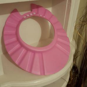 Pink baby shower hat