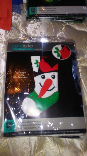 Artiste Felt Stocking Kit-Snowman