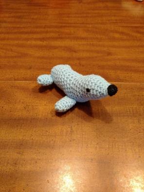 Seal plush toy.