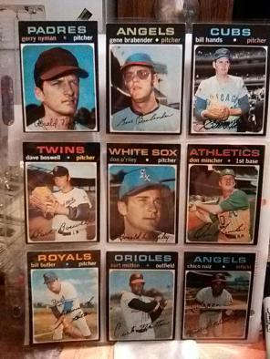 1971 Topps baseball hi number cards