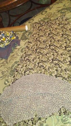 Vintage Reversable Rayon Paisley Skirt