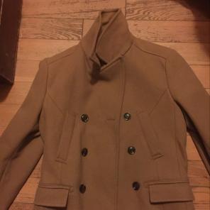 H &M Camel Peacoat
