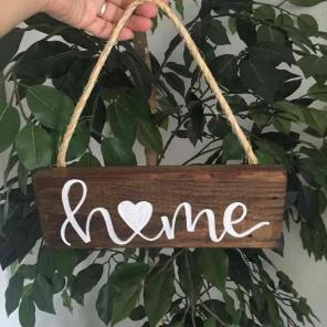 Rustic wood sign
